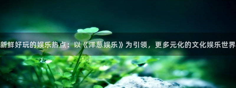 意昂2代理注册：新鲜好玩的娱乐热点：以《洋葱娱乐》为引领，更多元化的文化娱乐世界